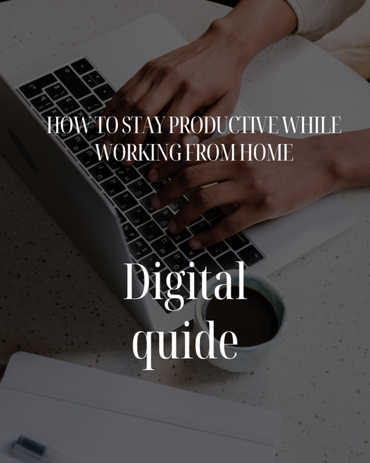 How to Stay Productive While Working from Home - Digital short quide