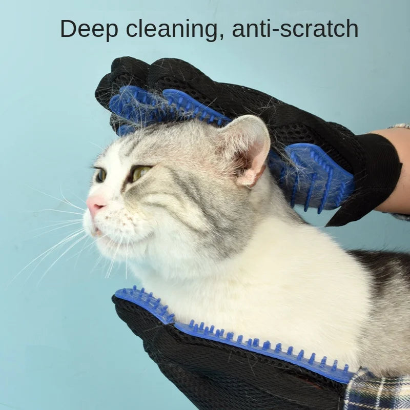 Silicone glove for pet hair