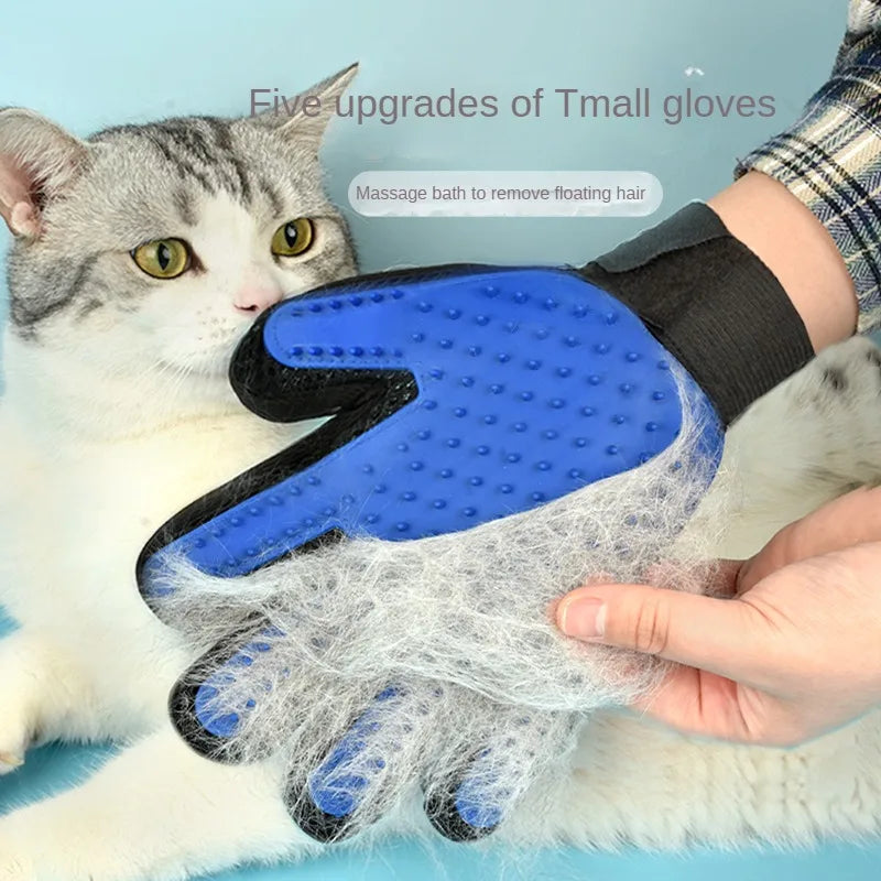 Silicone glove for pet hair